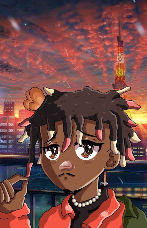 Juice WRLD 'Paris Anime' Poster - Posters Plug