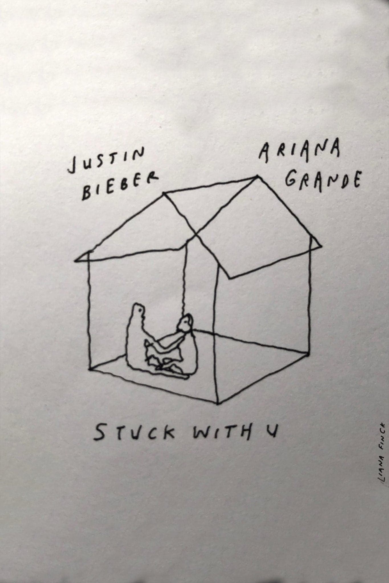 Justin Bieber x Ariana Grande ‘Stuck With U’ Poster - Posters Plug