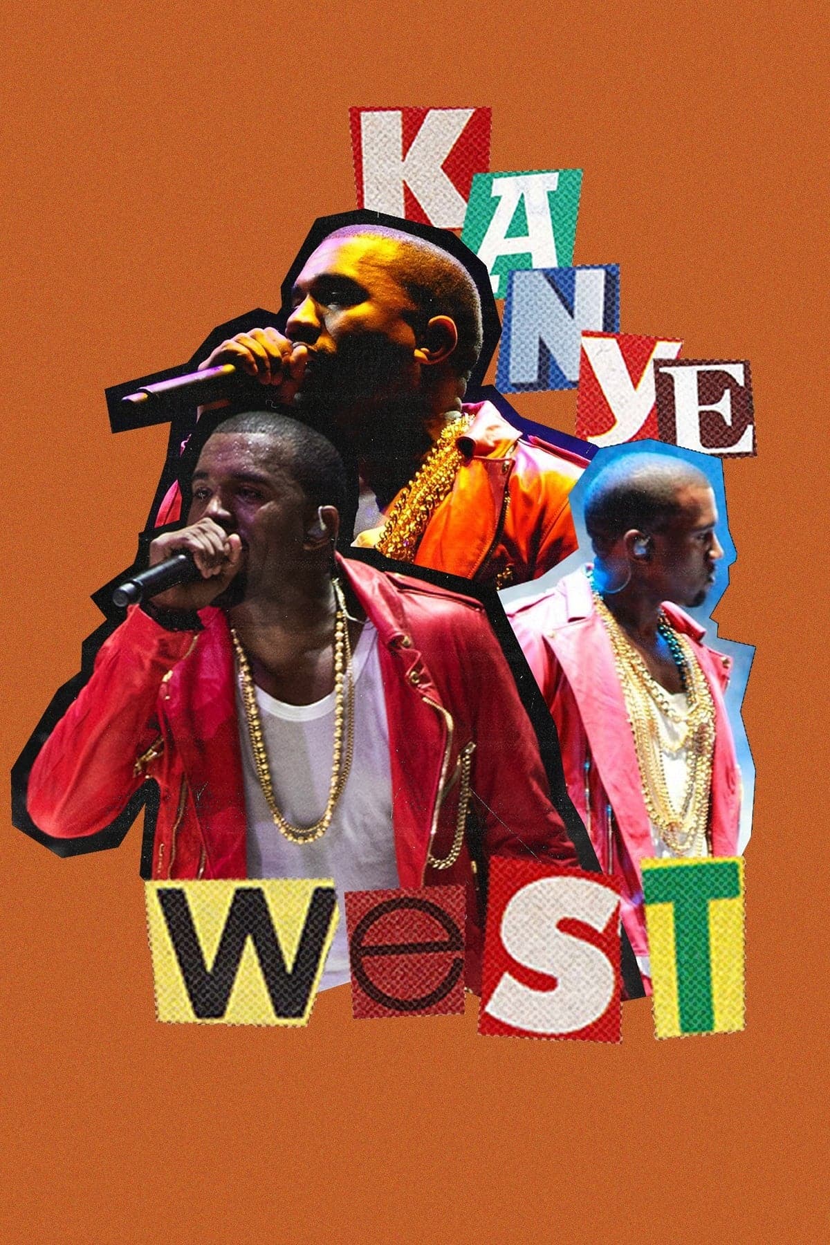 Kanye 'Magazine Cutout' Poster - Posters Plug