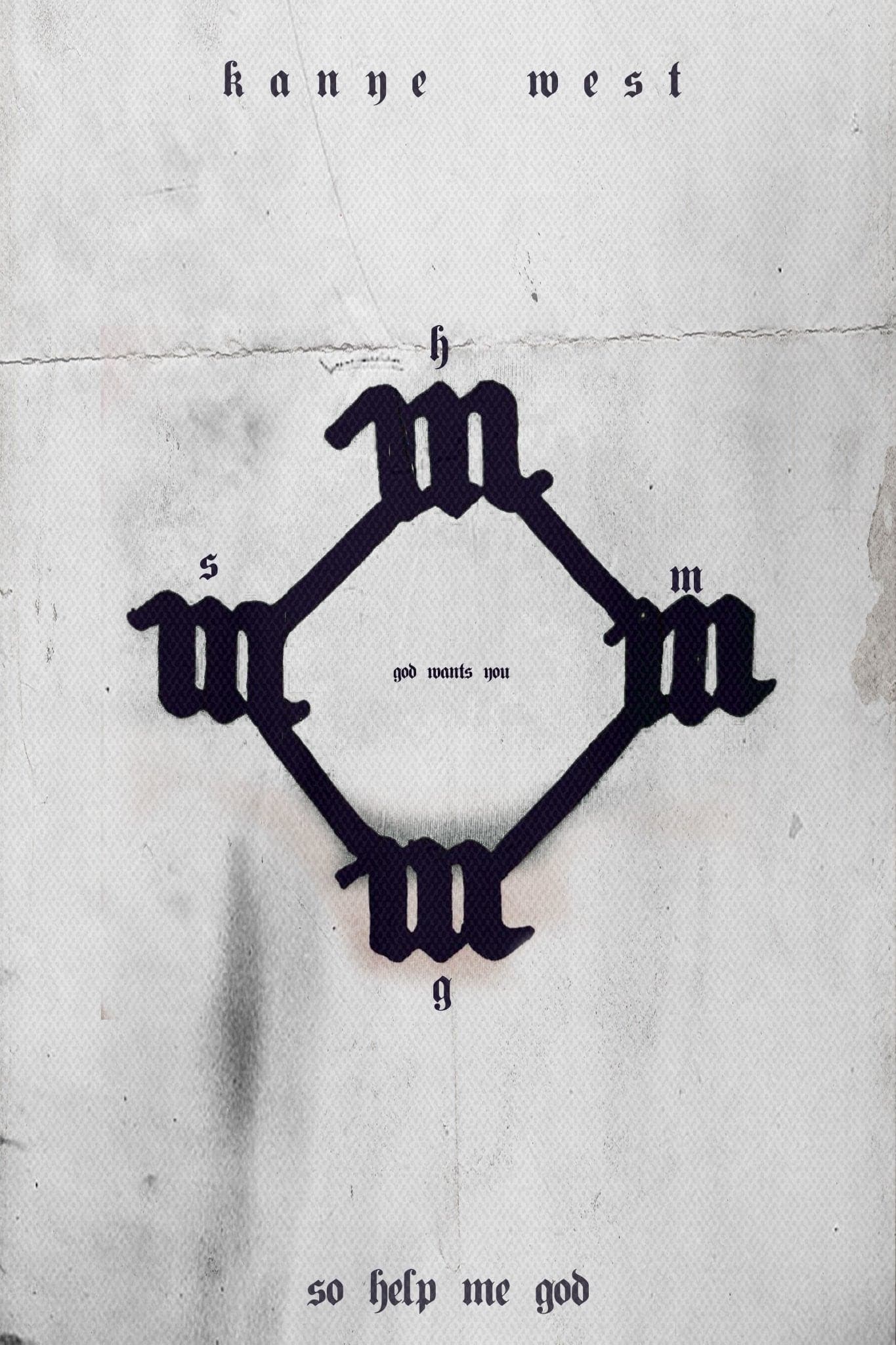 Kanye West ‘So Help Me God’ Poster - Posters Plug