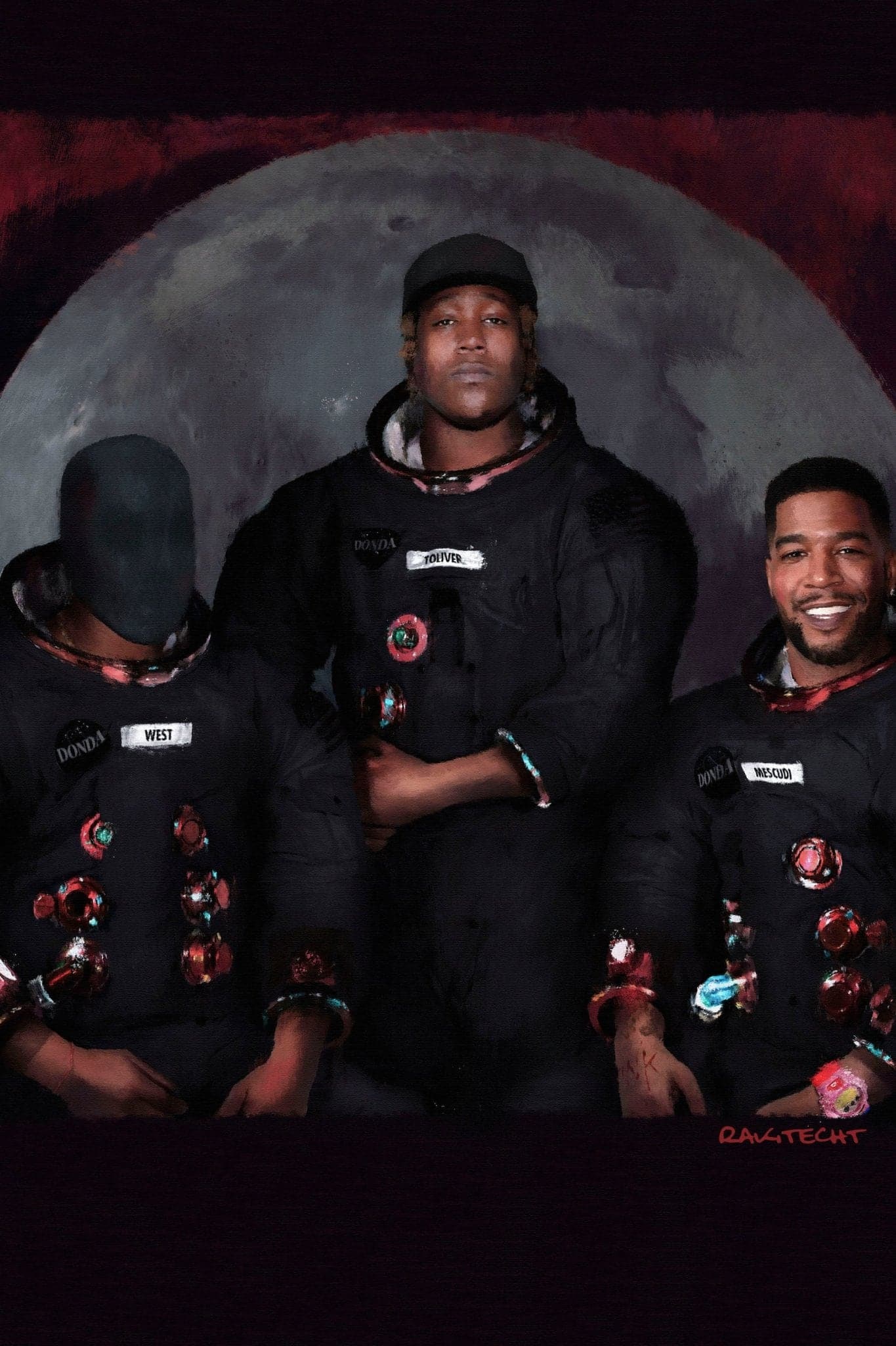 Kanye West x Don Toliver x Kid Cudi 'Moon Man' Poster - Posters Plug