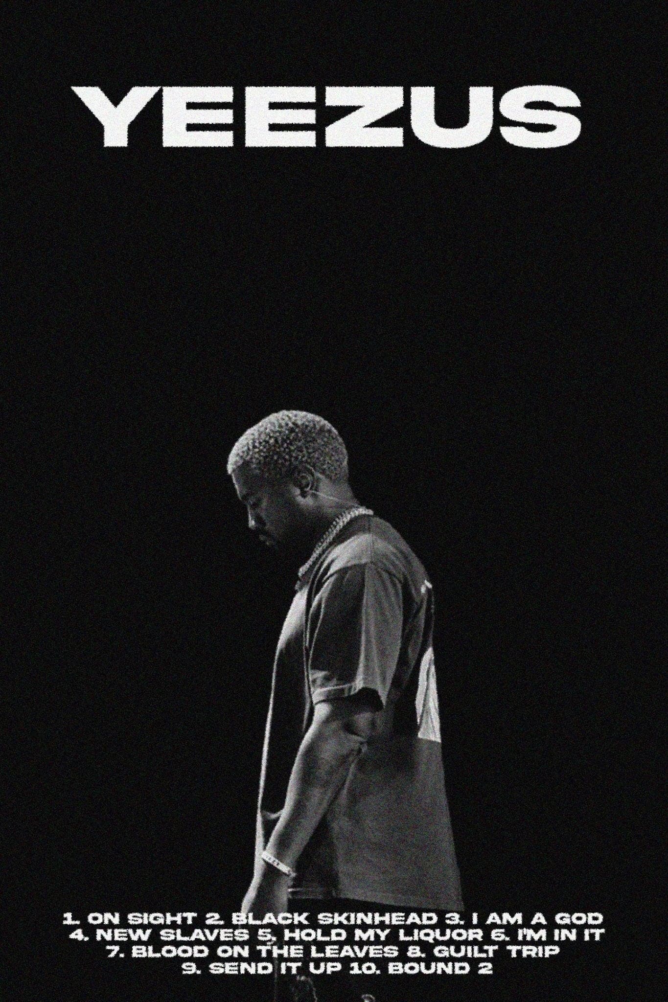 Kanye West ‘Yeezus’ Tracklist Poster - Posters Plug