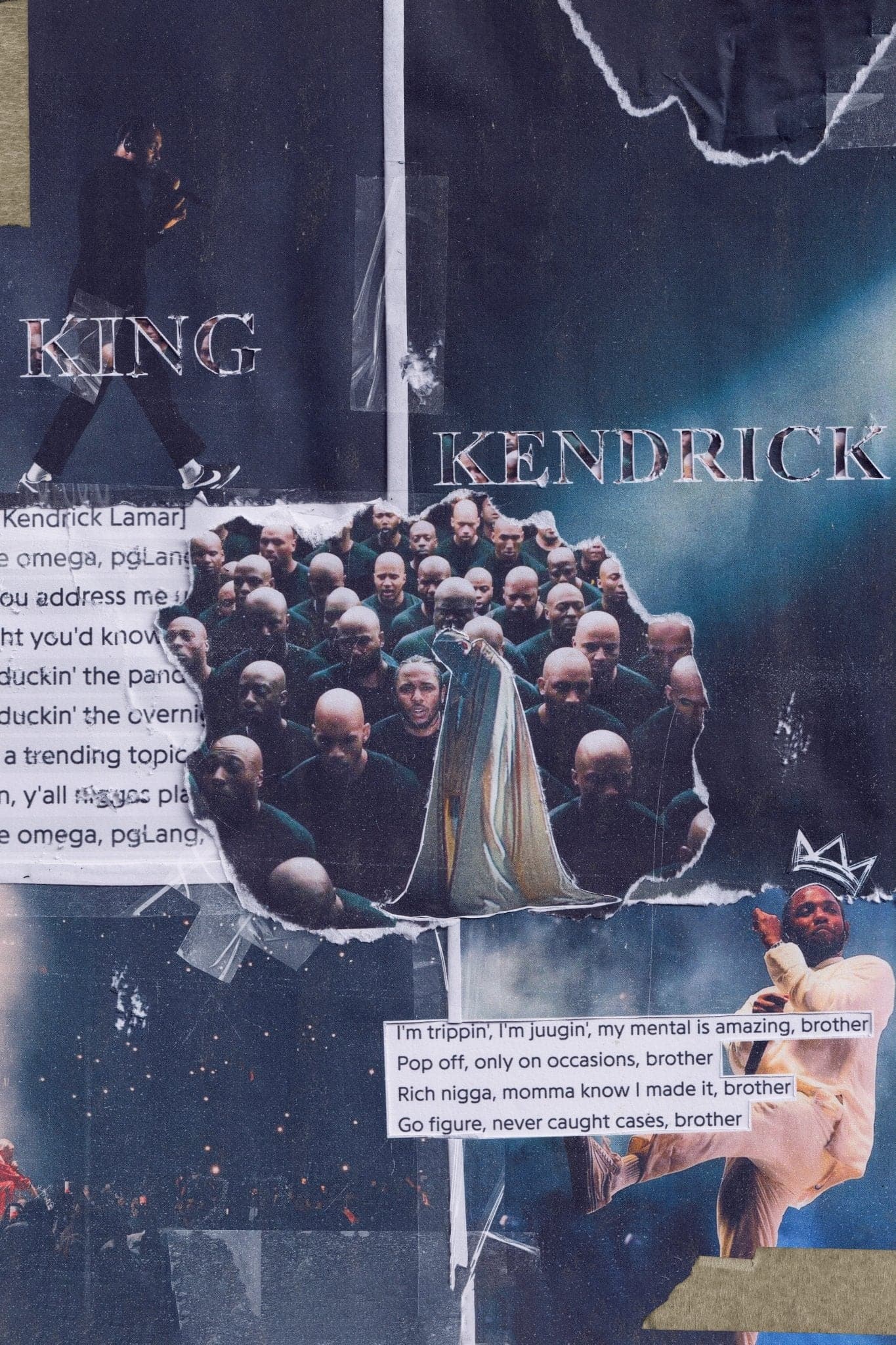 Kendrick Lamar 'King Kendrick' Poster - Posters Plug