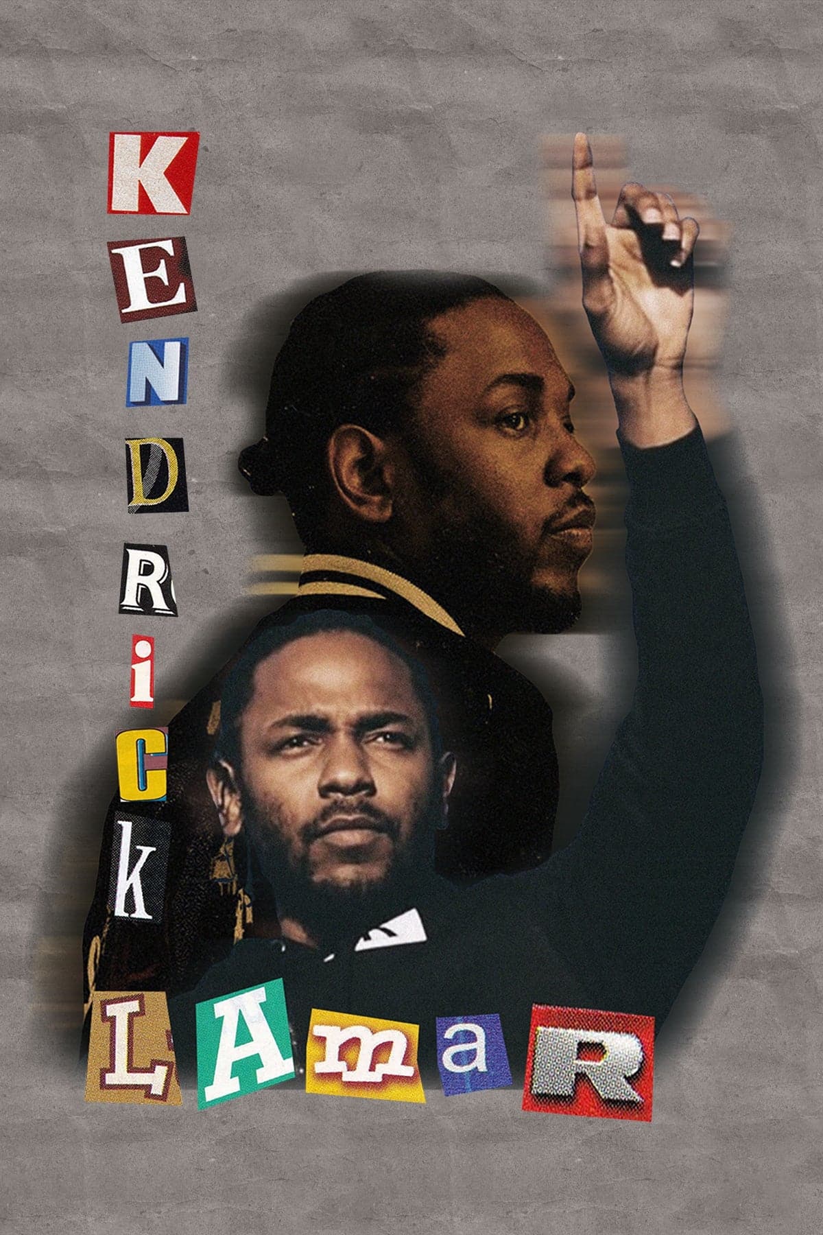 Kendrick Lamar 'Magazine Cutout' Poster - Posters Plug
