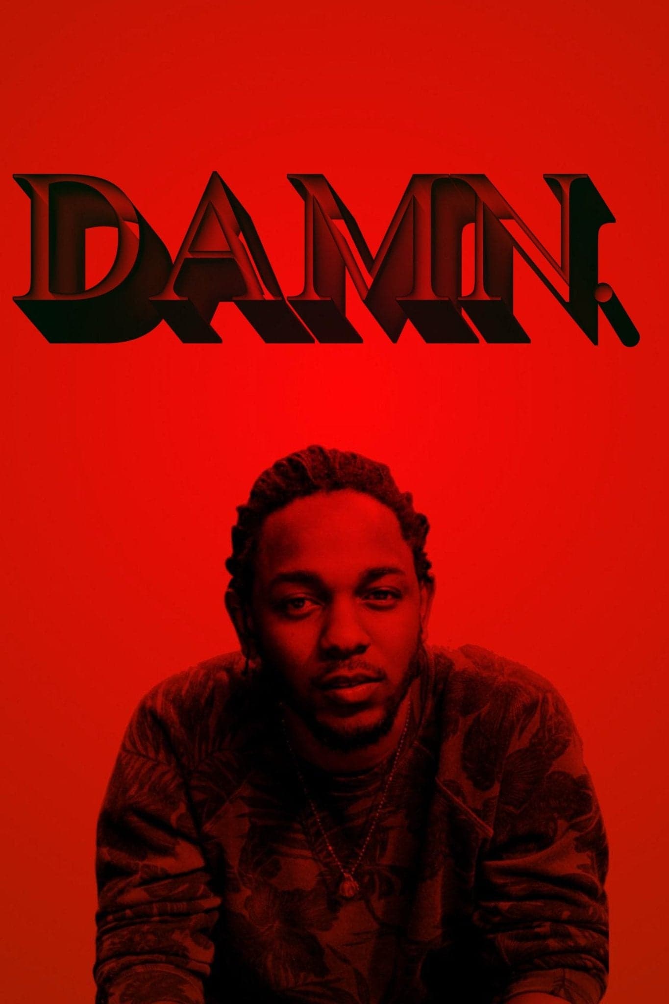 Kendrick Lamar 'Red Damn' Poster - Posters Plug
