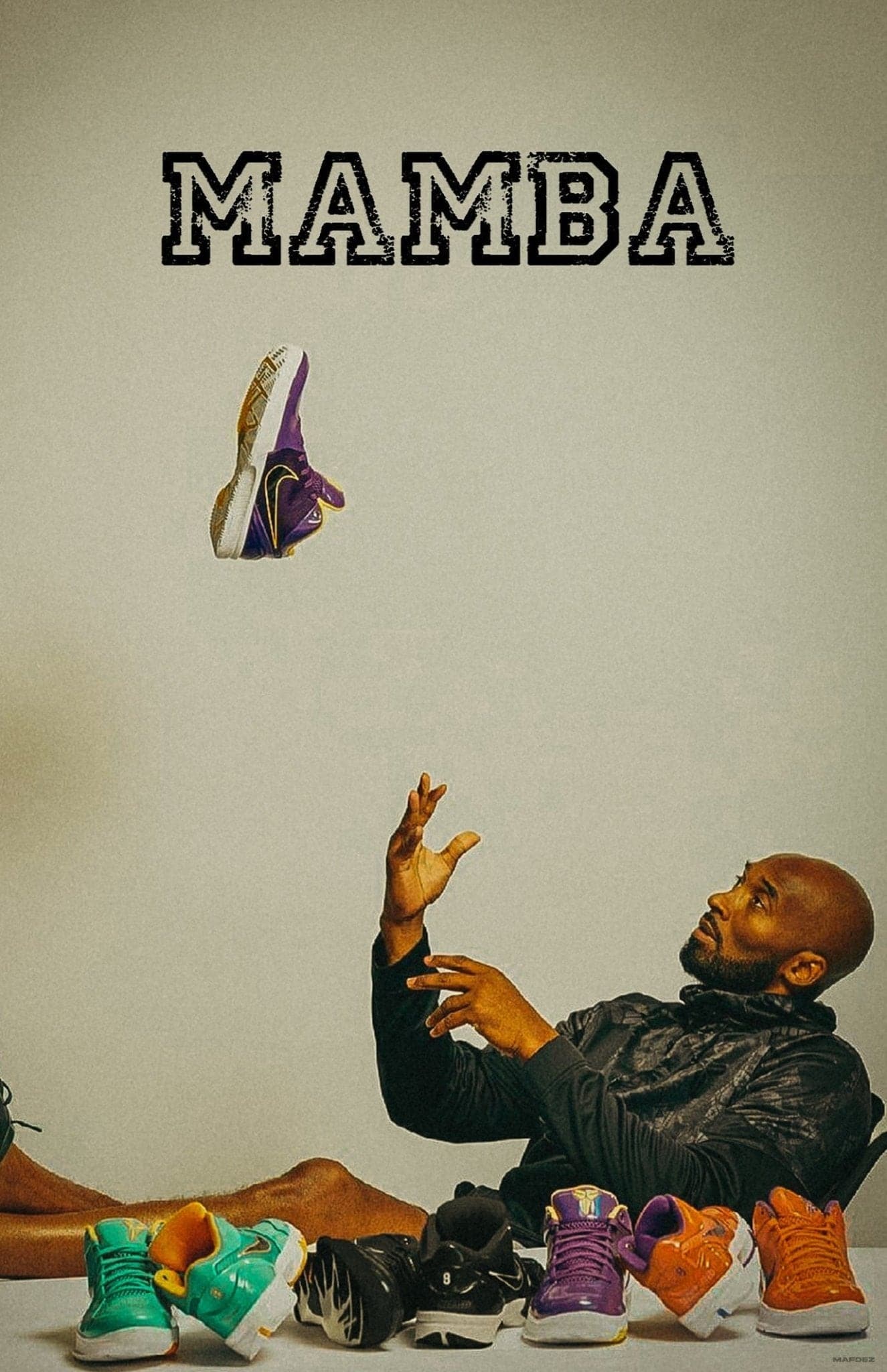 Kobe Bryant 'Laid Back' Poster - Posters Plug