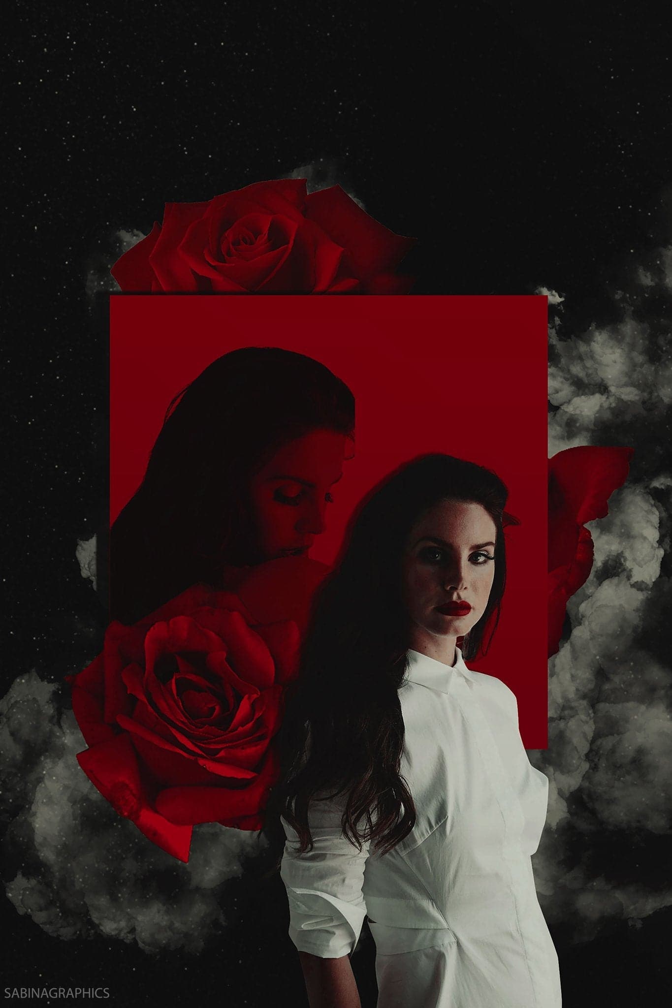 Lana Del Rey 'Red Rose' Poster - Posters Plug
