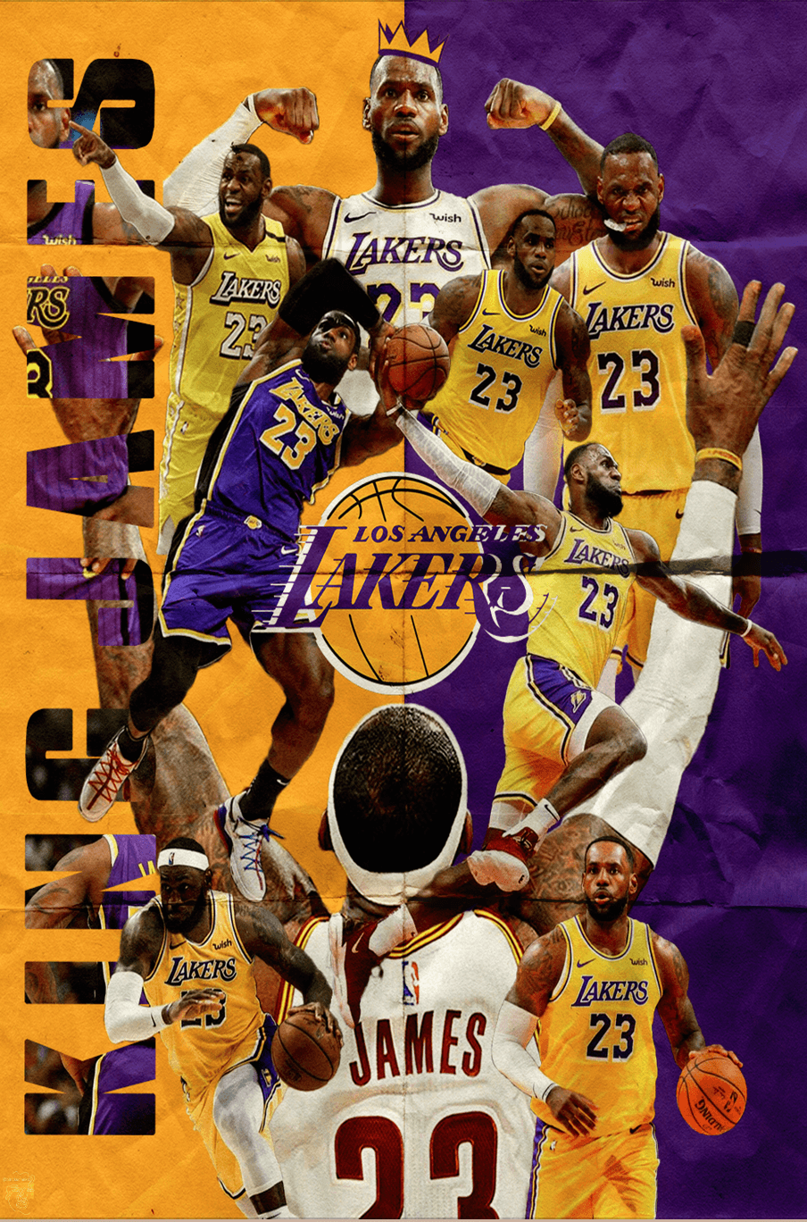 Lebron James 'Lakers Scrapbook' Poster - Posters Plug