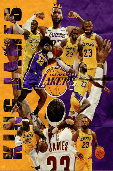 Lebron James Lakers Scrapbook Poster Posters Plug