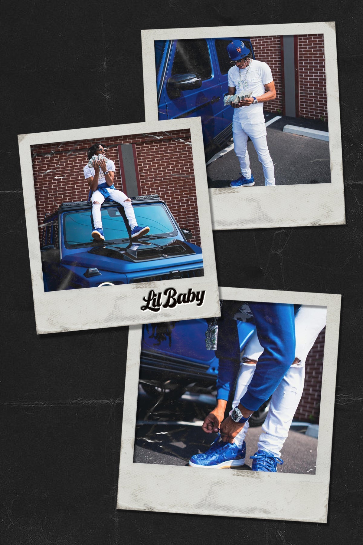 Lil Baby 'Polaroid Collage' Poster - Posters Plug