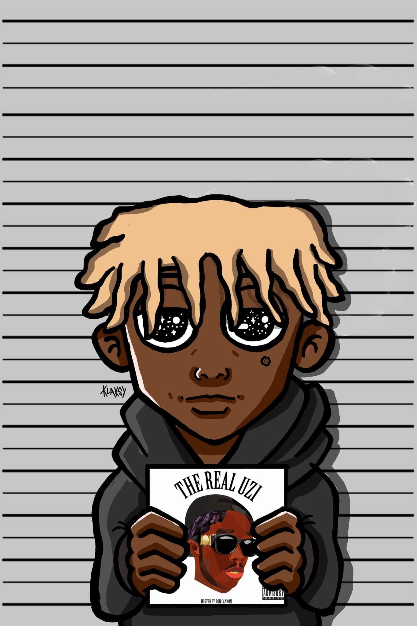 Lil Uzi 'The Real Uzi' Mugshot Poster Posters Plug