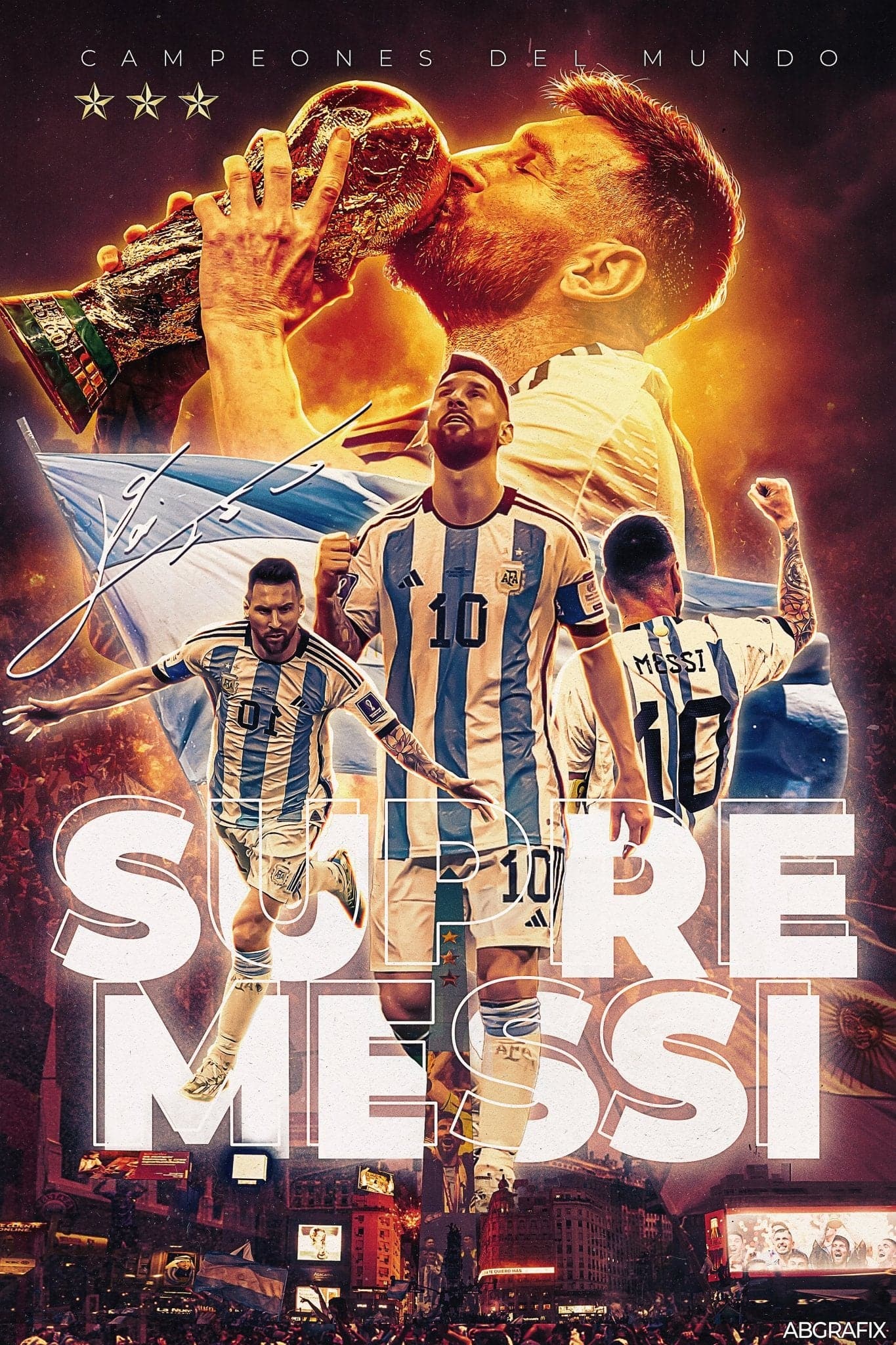 Lionel Messi 'Champion' Poster - Posters Plug