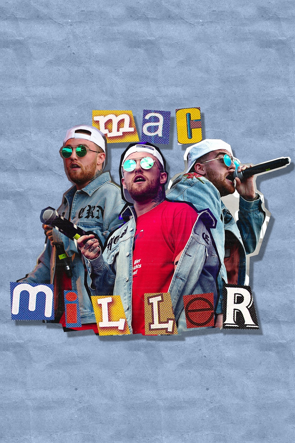 Mac Miller 'Magazine Cutout' Poster - Posters Plug