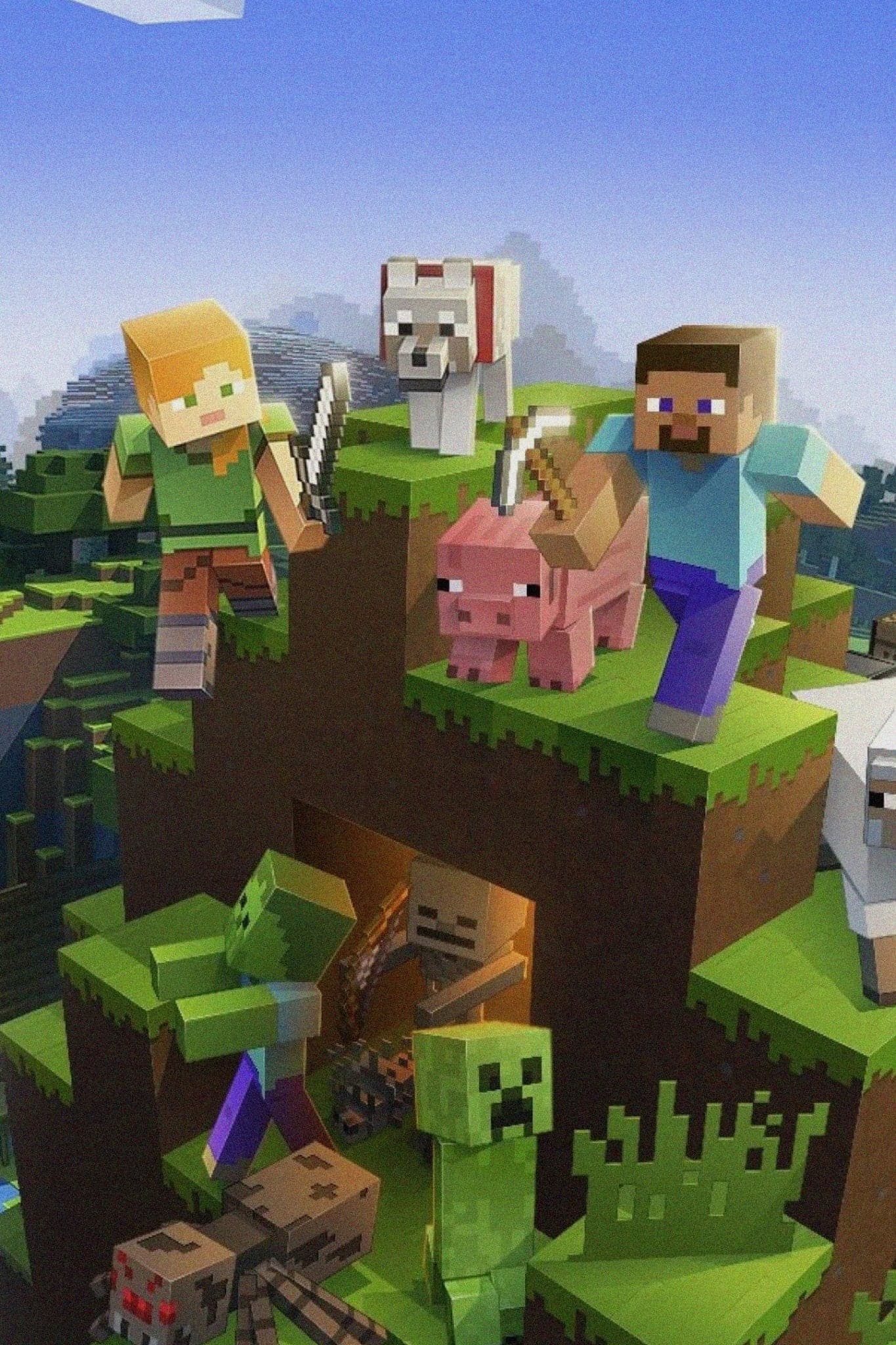 Minecraft 'Steve' Wallpaper Paper - Posters Plug