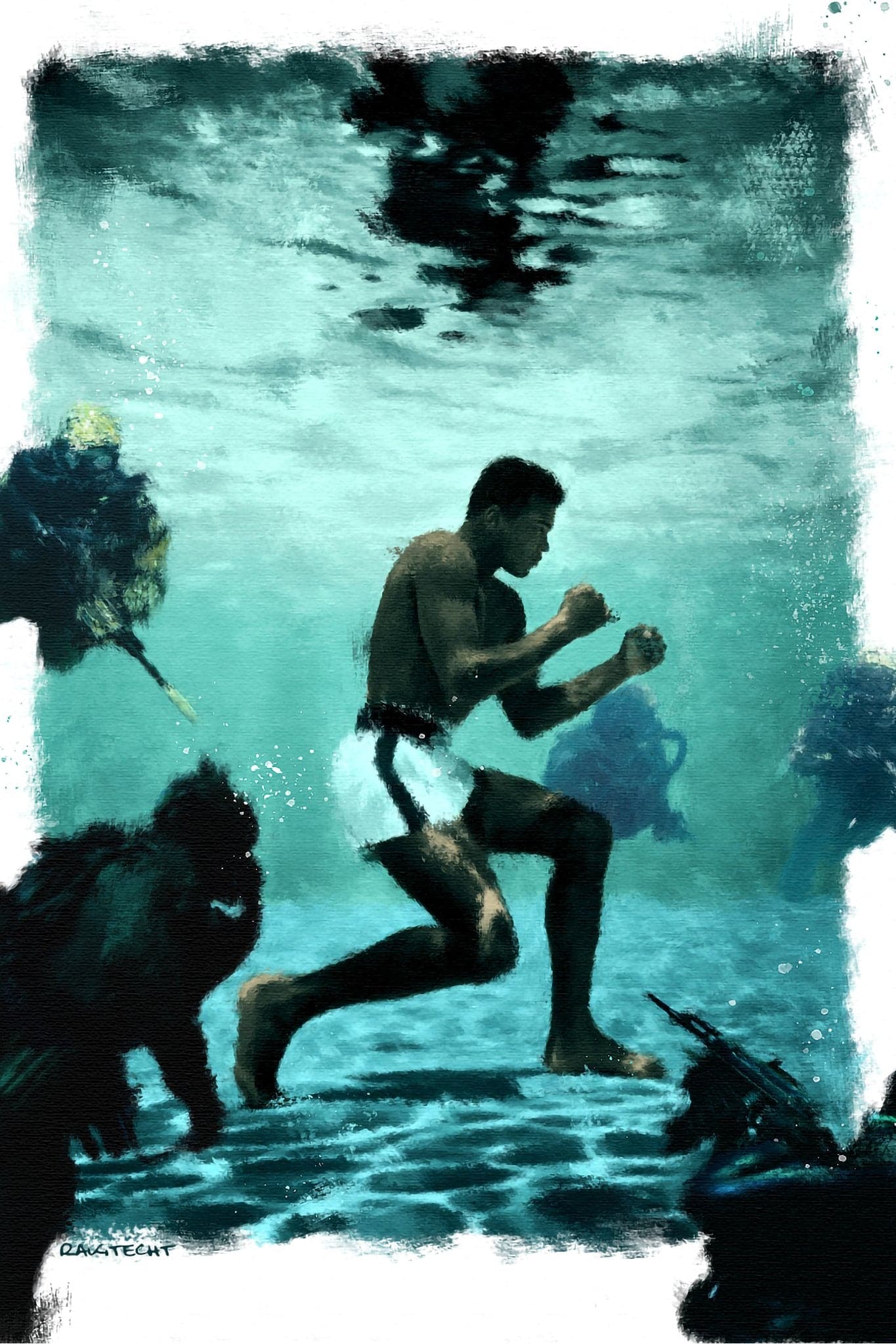 Muhammad Ali 'Water Training' Poster - Posters Plug