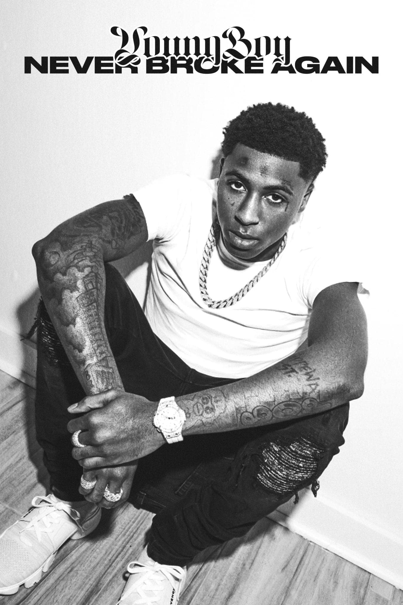 NBA Youngboy 'Black x White' Poster - Posters Plug