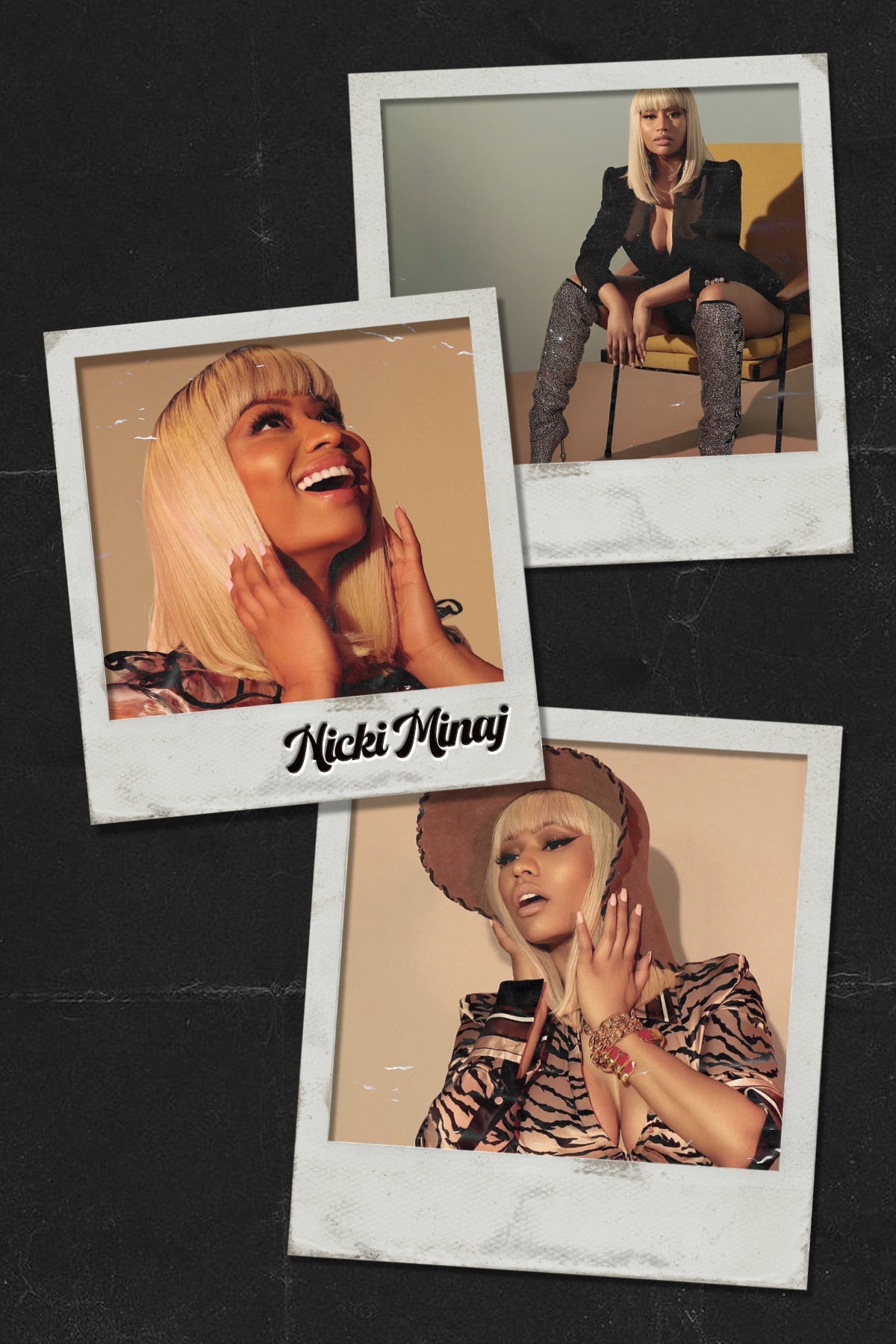 Nicki Minaj 'Polaroid Collage' Poster - Posters Plug