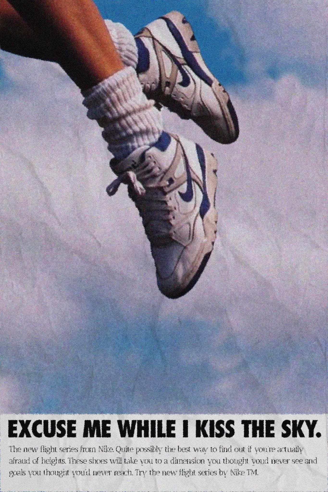 Nike Shoes ‘Flying’ Poster - Posters Plug