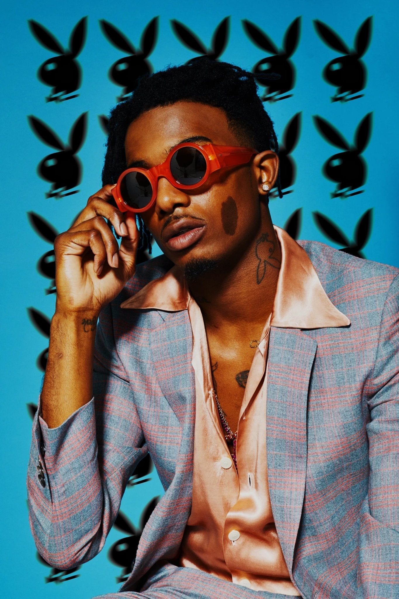 Playboi Carti 'Red Shades' Poster - Posters Plug