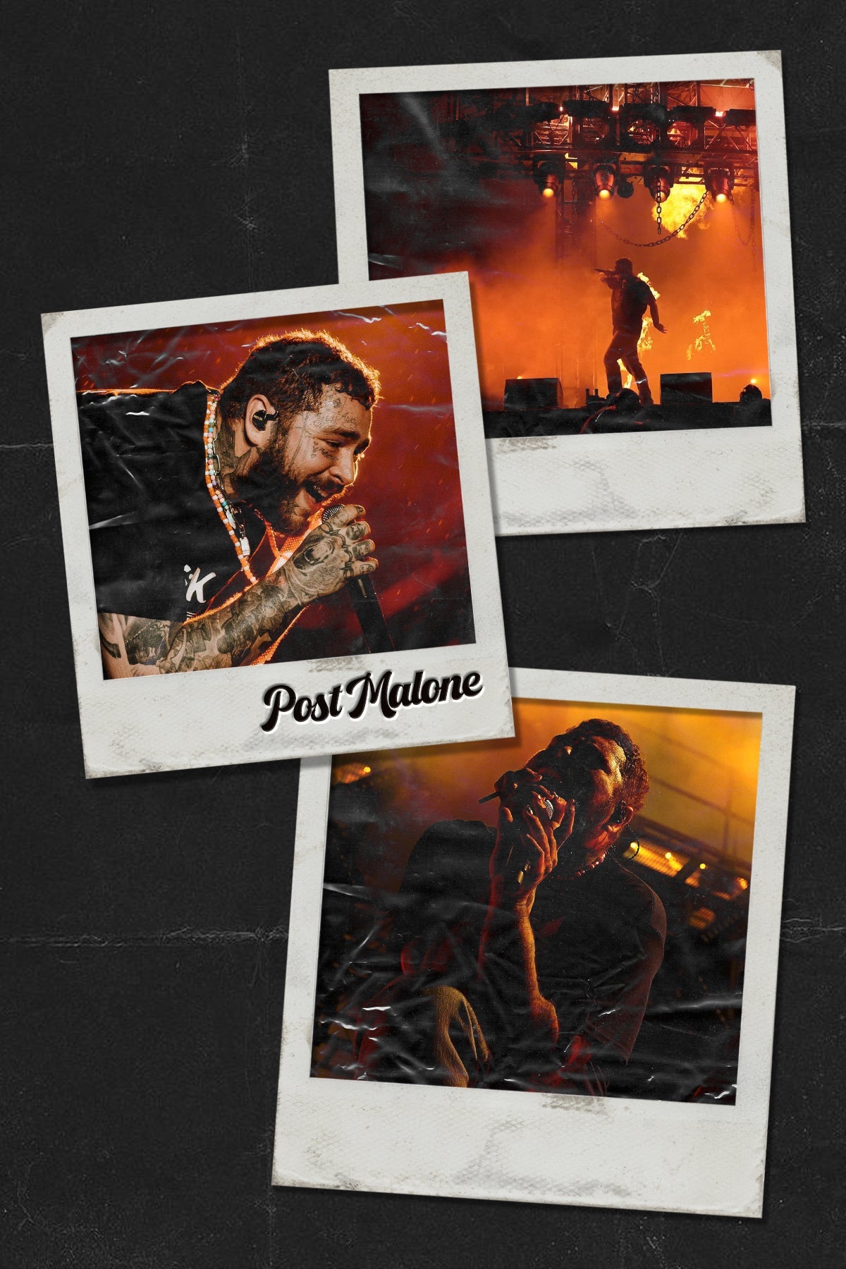 Post Malone 'Polaroid Collage' Poster - Posters Plug