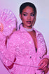 Rihanna 'Hand Fan' Pink Poster - Posters Plug