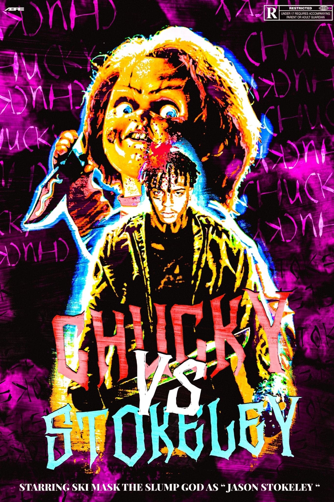 Ski Mask The Slump God ‘Chucky vs Stockeley’ Poster Posters Plug