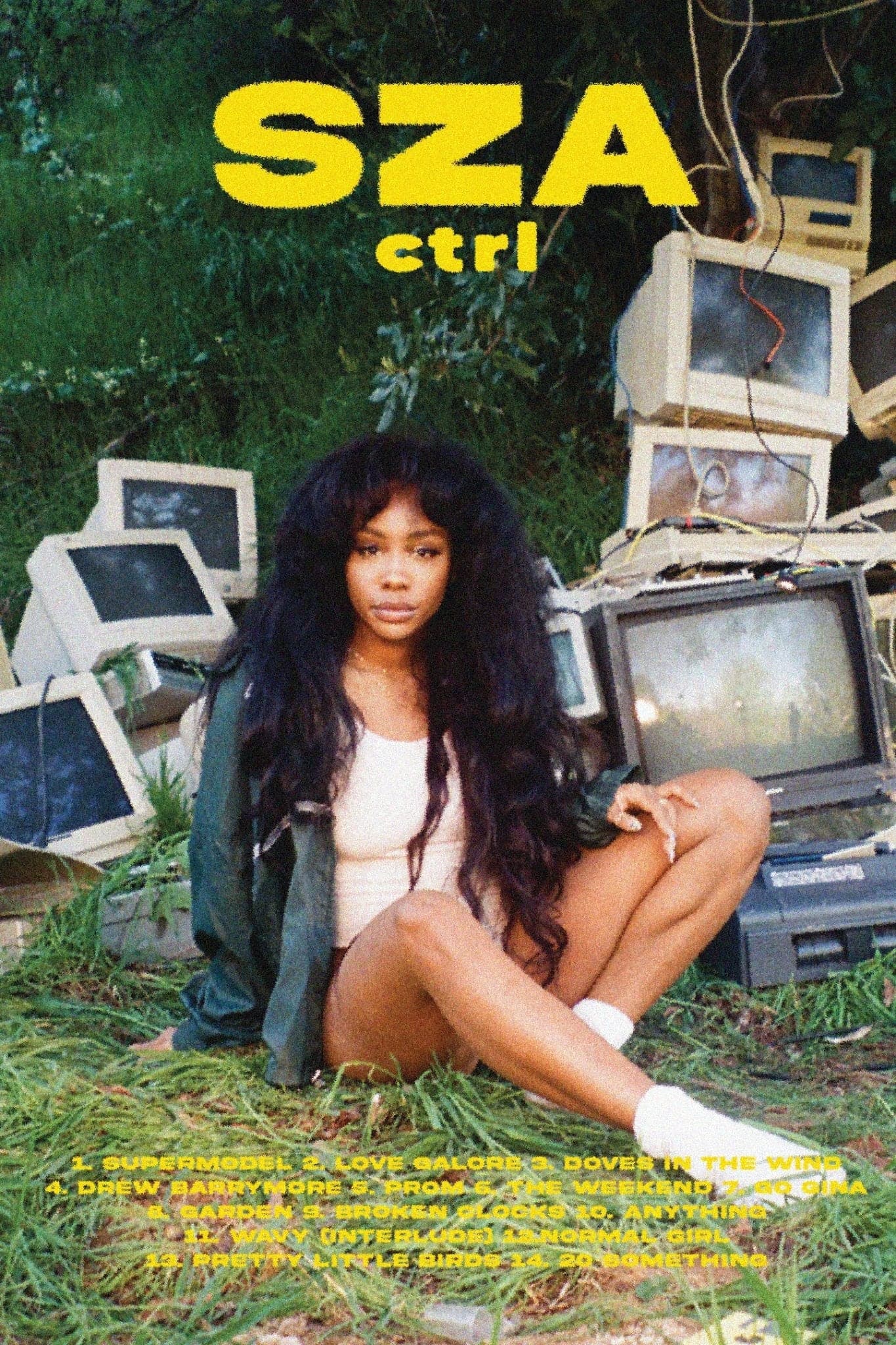 SZA 'CTRL' Tracklist Poster - Posters Plug