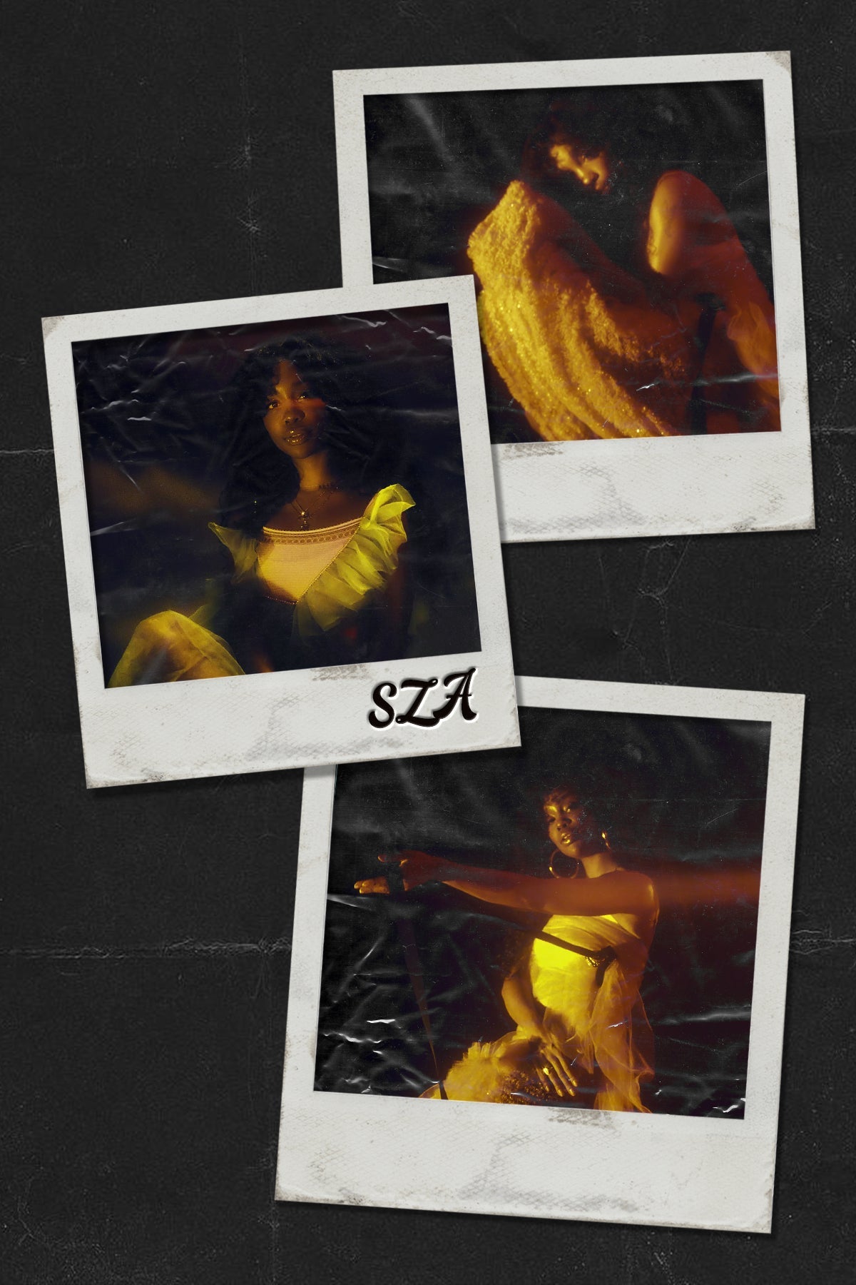 SZA 'Polaroid Collage' Poster - Posters Plug