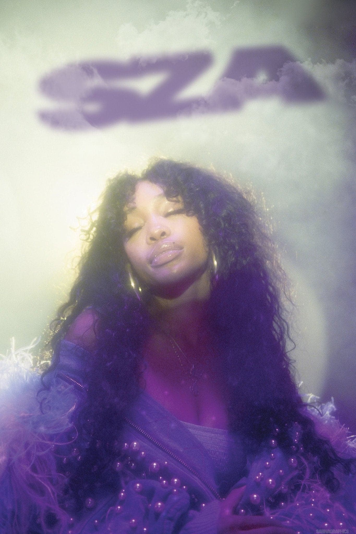 SZA 'Purple Aesthetic' Poster - Posters Plug