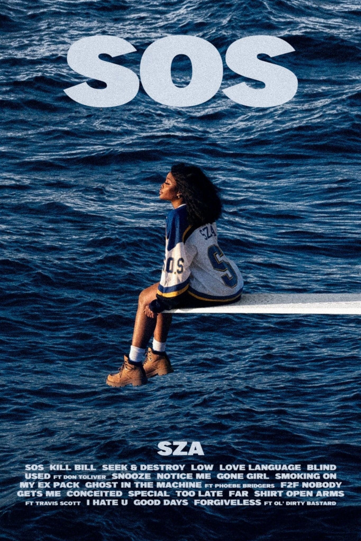 SZA 'SOS Tracklist' Poster - Posters Plug