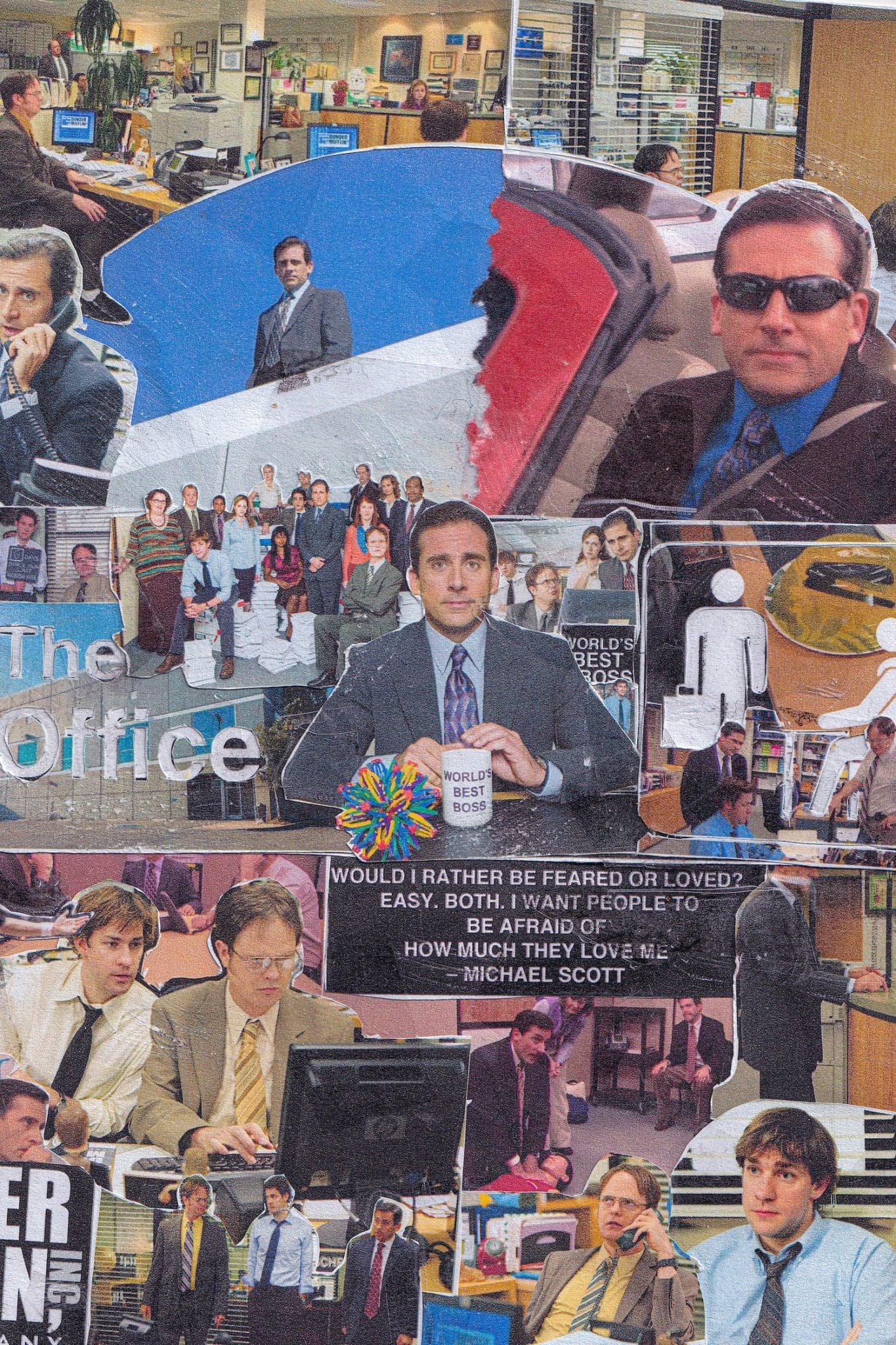 The Office 'Michael Scott' Collage Poster - Posters Plug