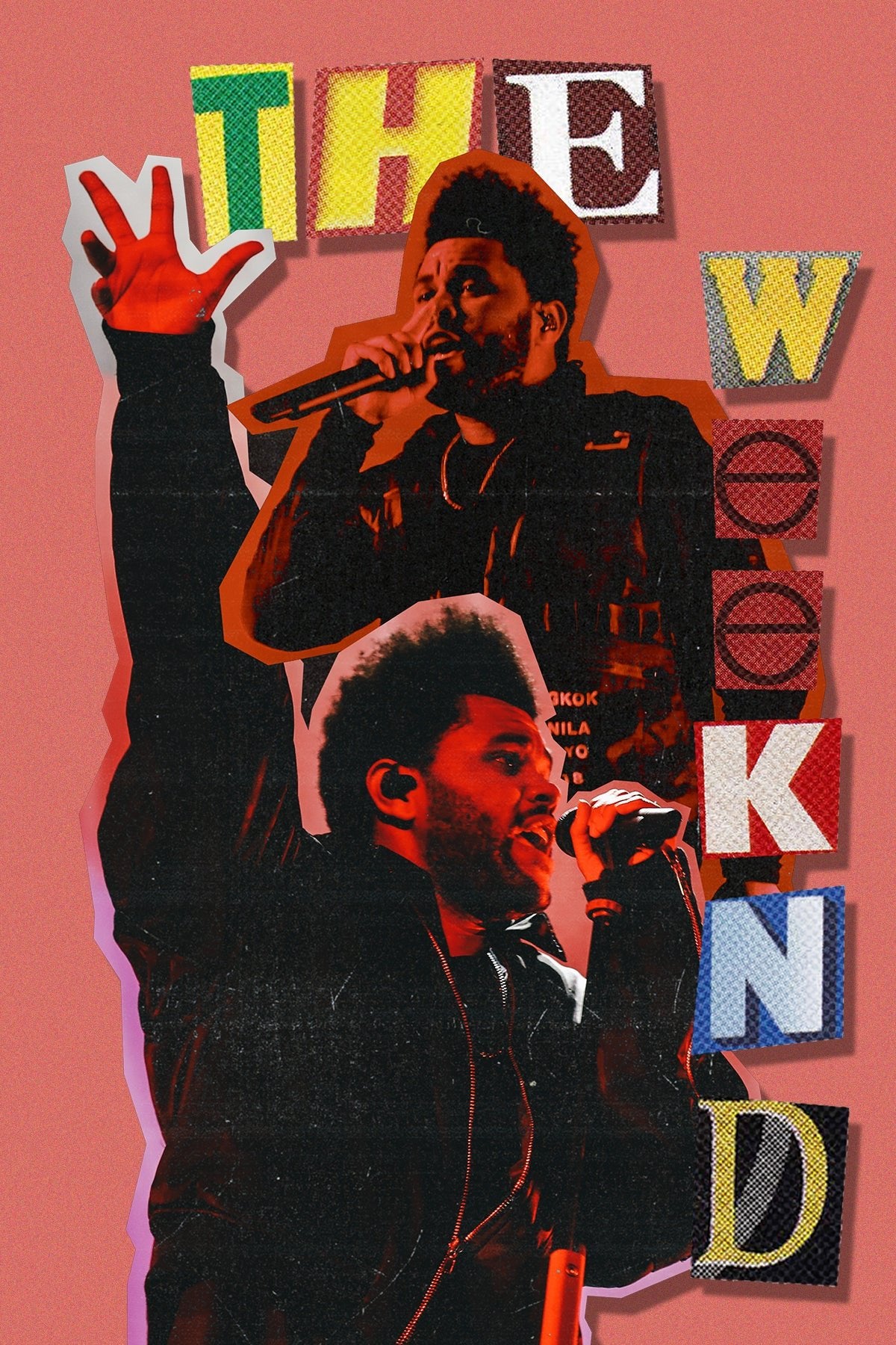 The Weeknd 'Magazine Cutout' Poster - Posters Plug