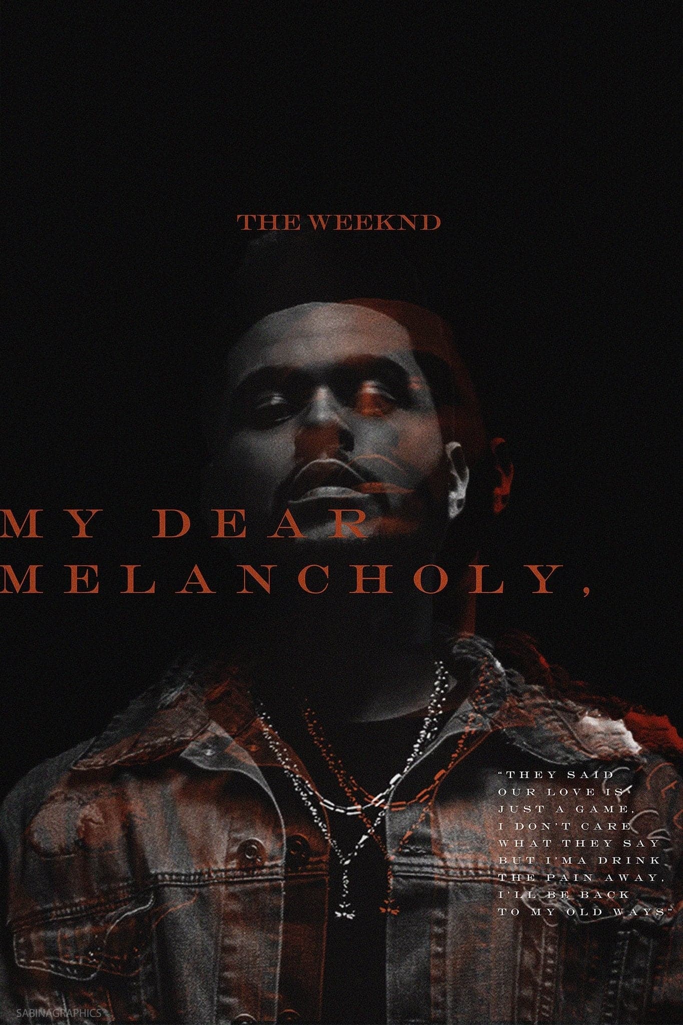 The Weeknd 'My Dear Melancholy' Poster - Posters Plug