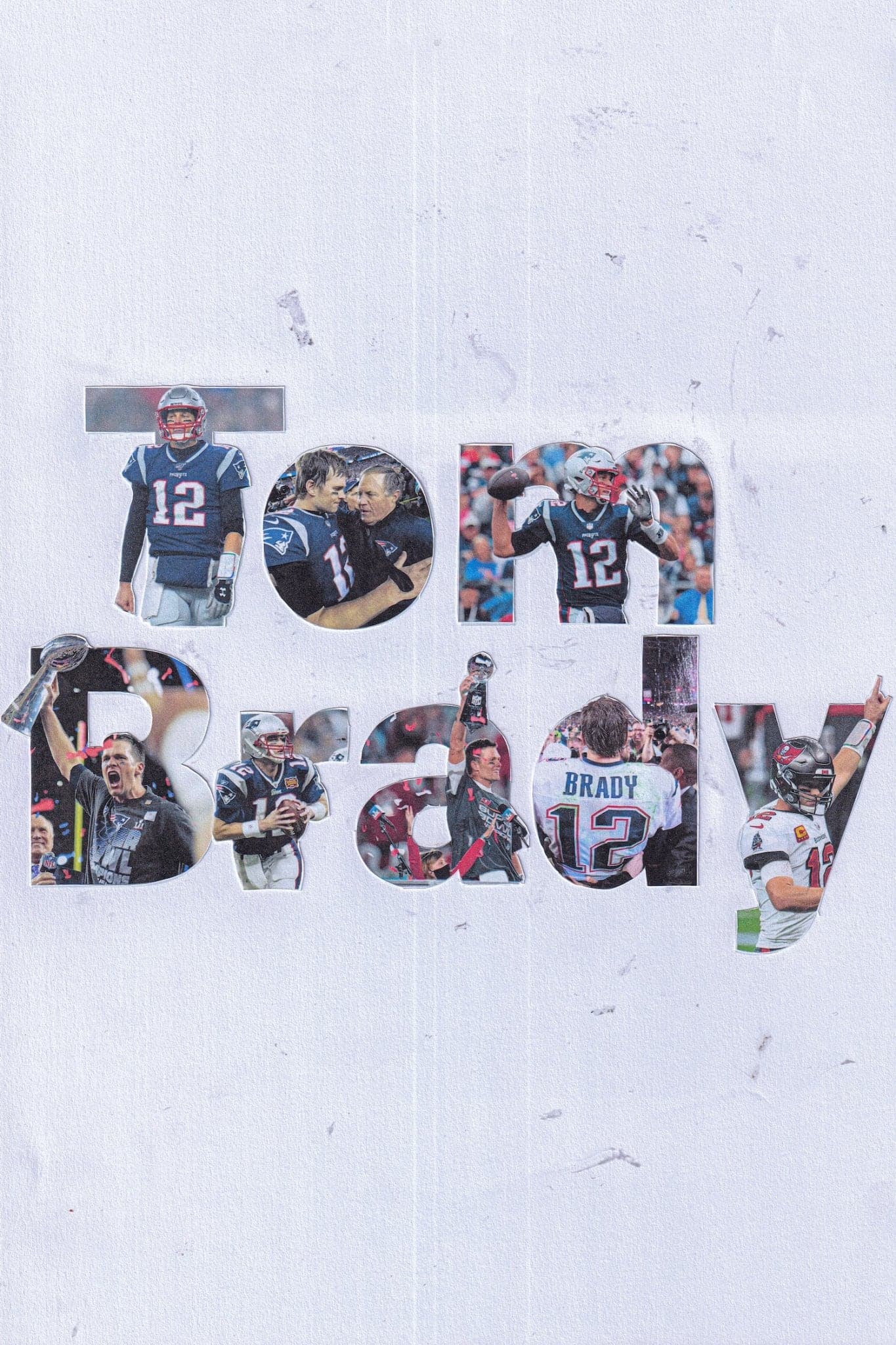 Tom Brady 'Name' Collage Poster - Posters Plug