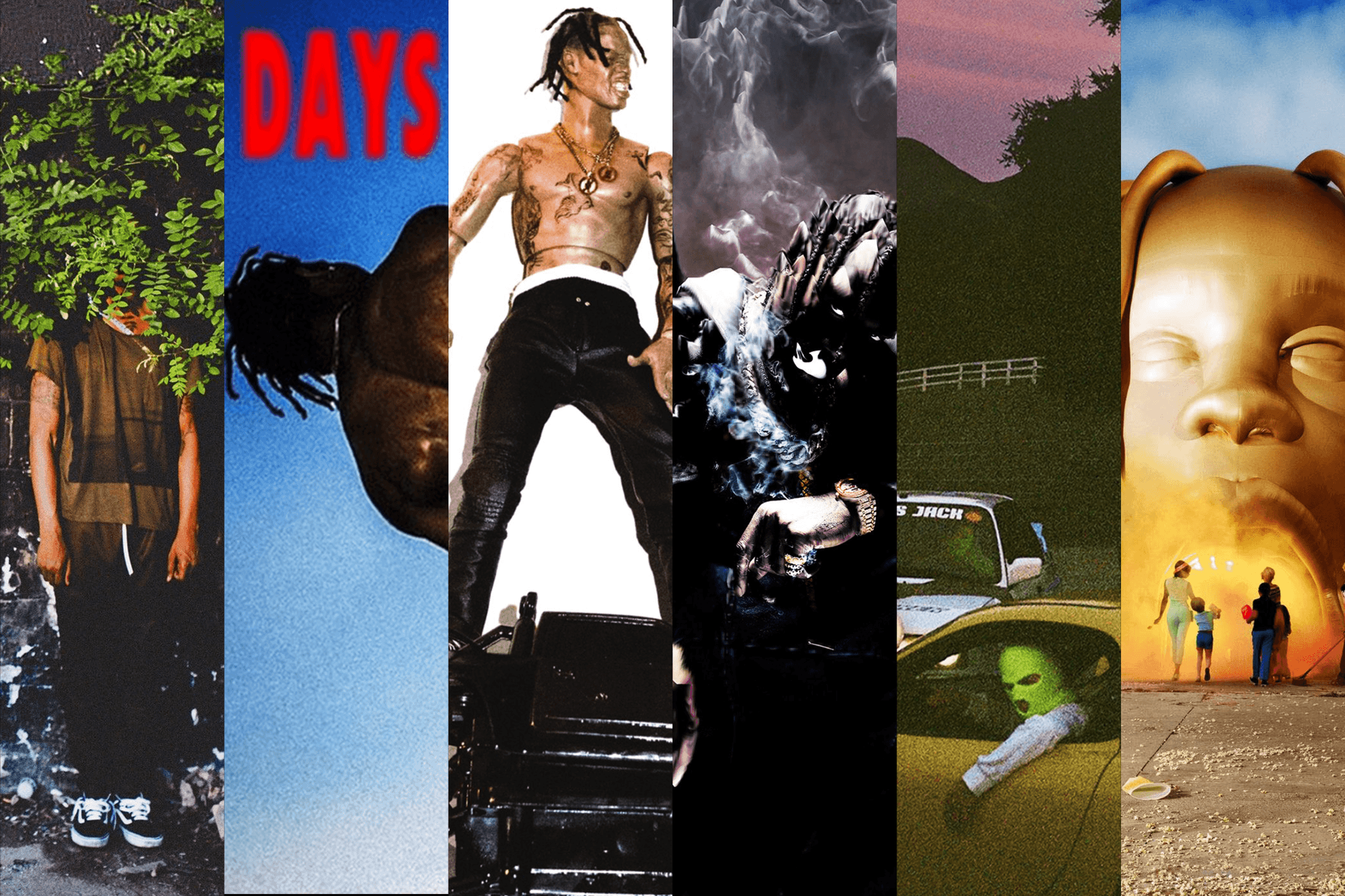Travis Scott 'Discography Collage' Poster - Posters Plug