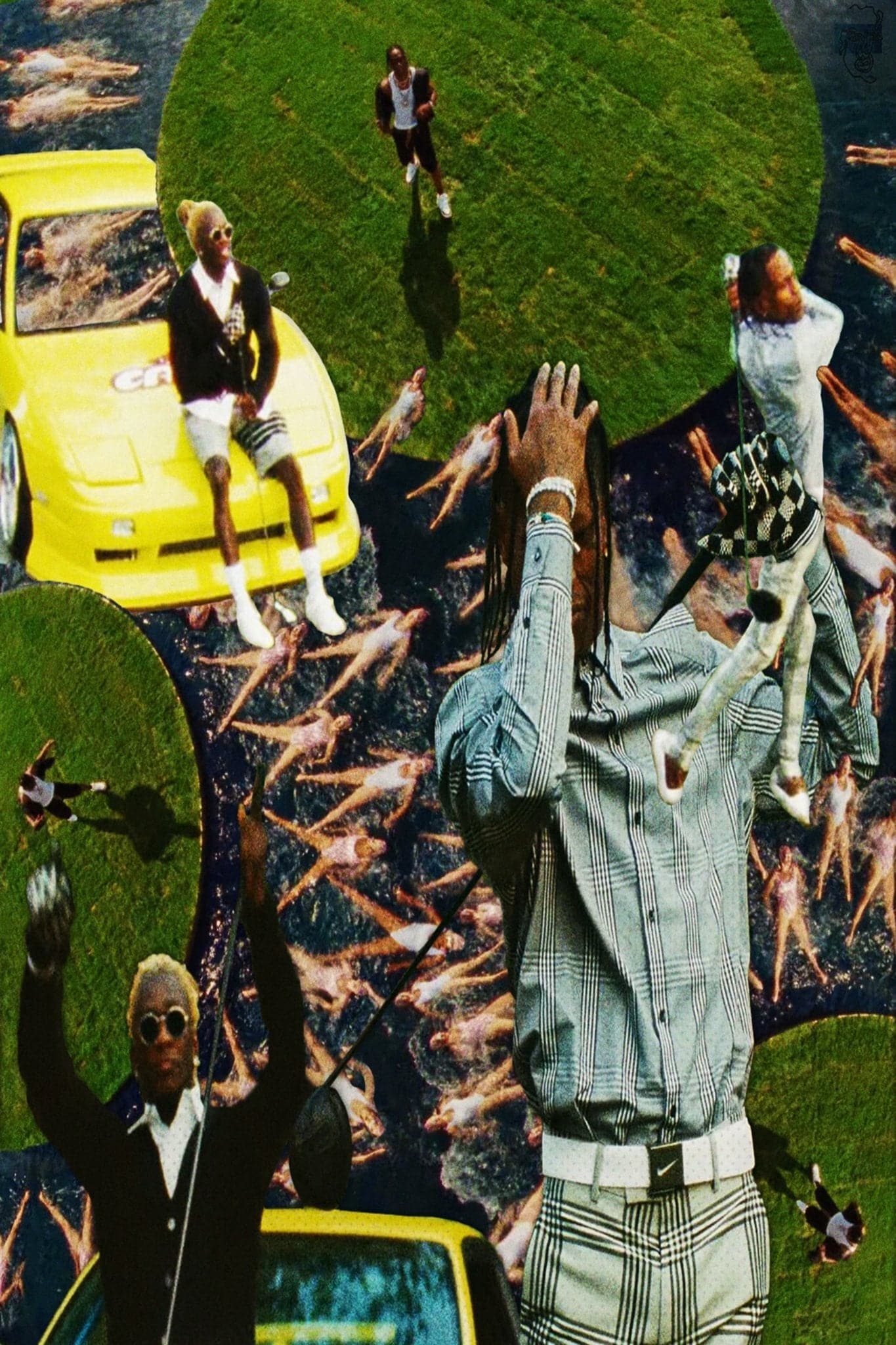 Travis Scott X Young Thug ‘Franchise Golf Collage’ Poster - Posters Plug