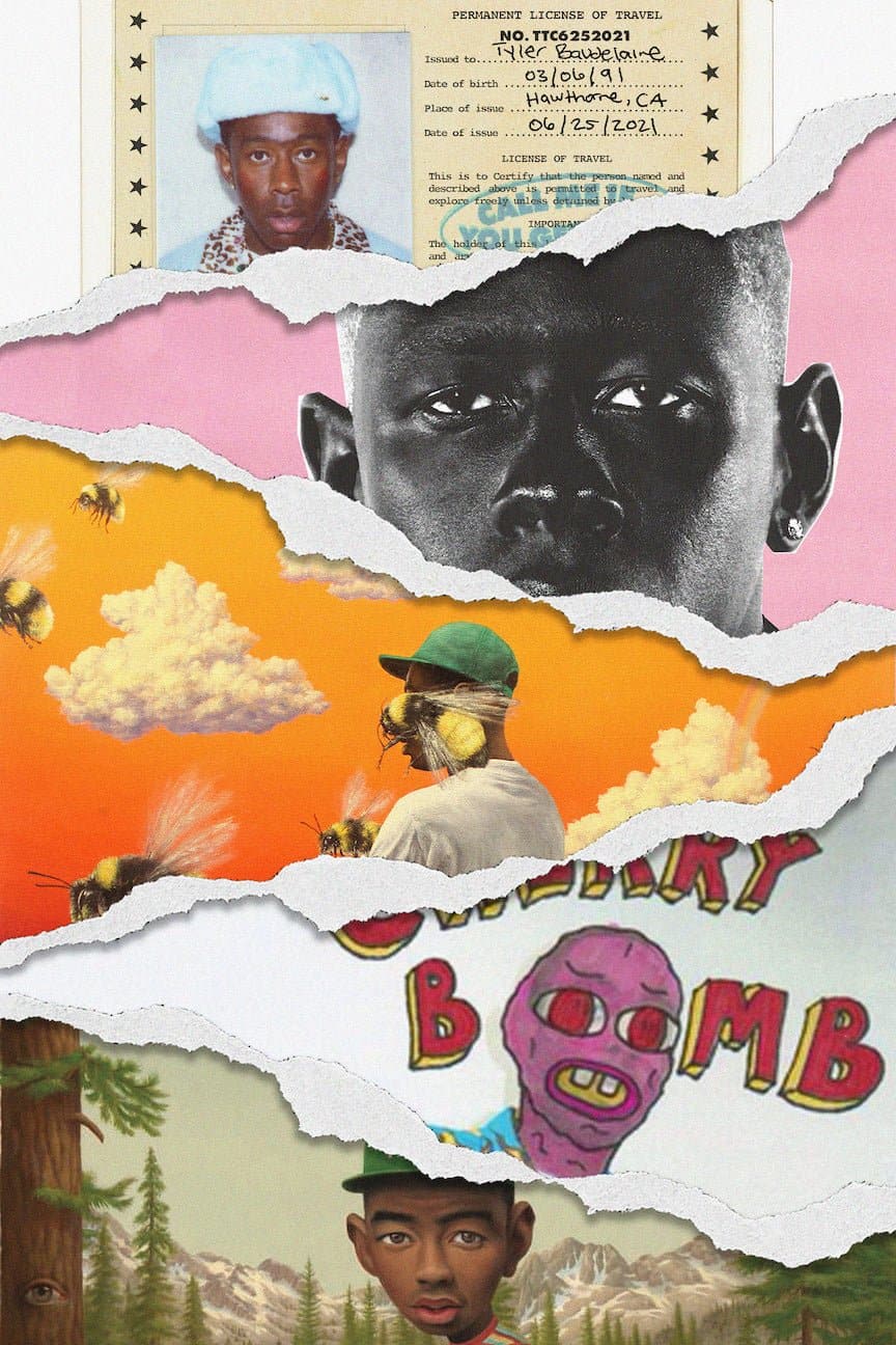 Tyler The Creator Discography Tear Poster - Posters Plug
