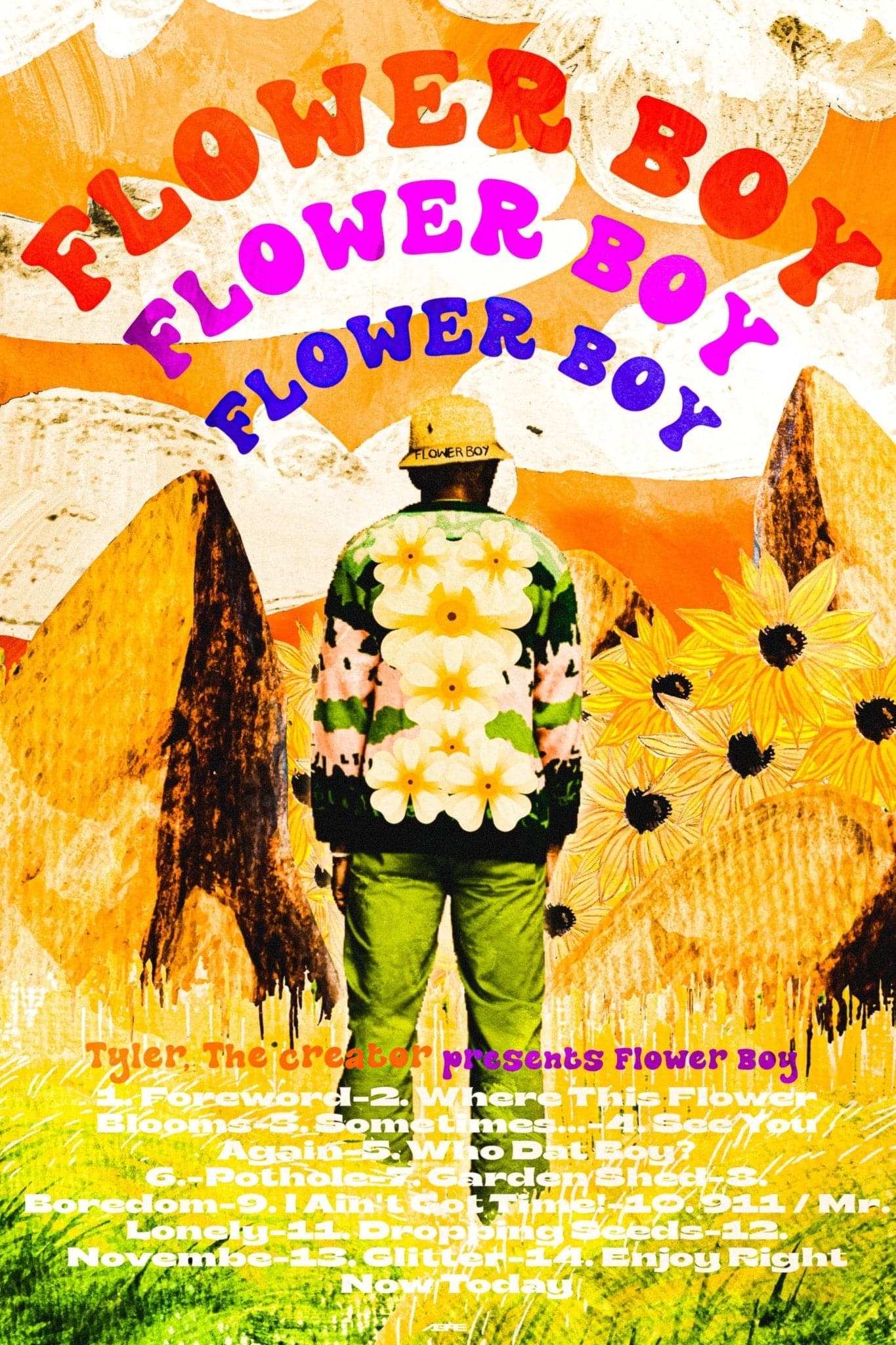 Tyler The Creator ‘Flower Boy 3X’ Poster - Posters Plug