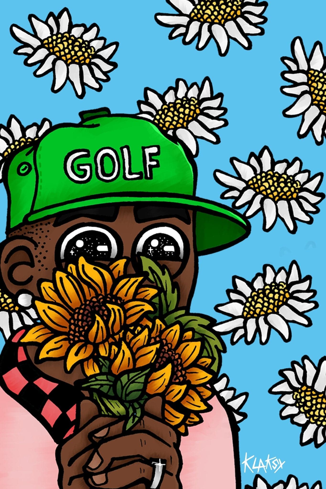 Tyler The Creator 'Flower Boy' Anime Poster - Posters Plug