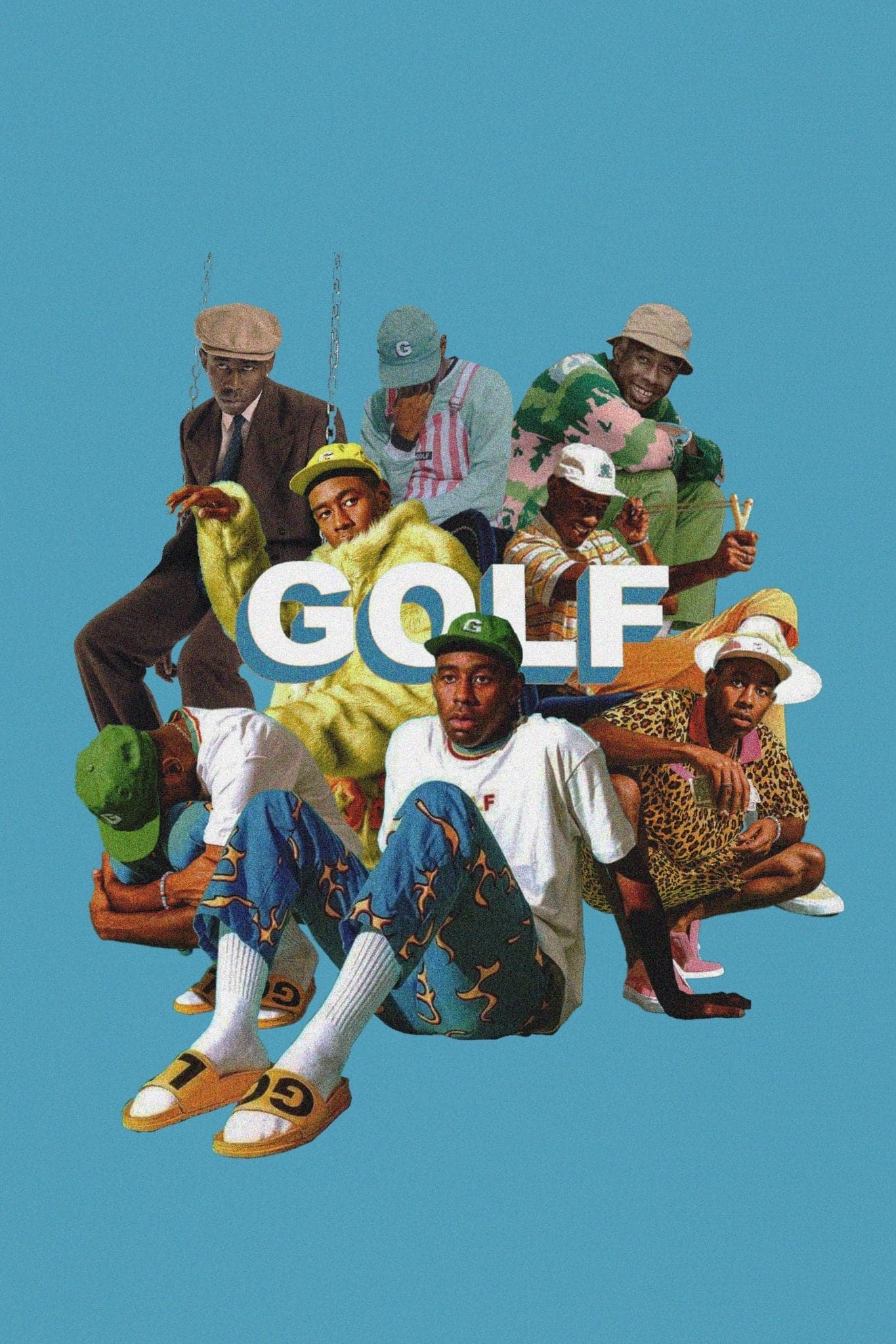 Tyler the Creator ‘GOLF Collage’ Poster - Posters Plug