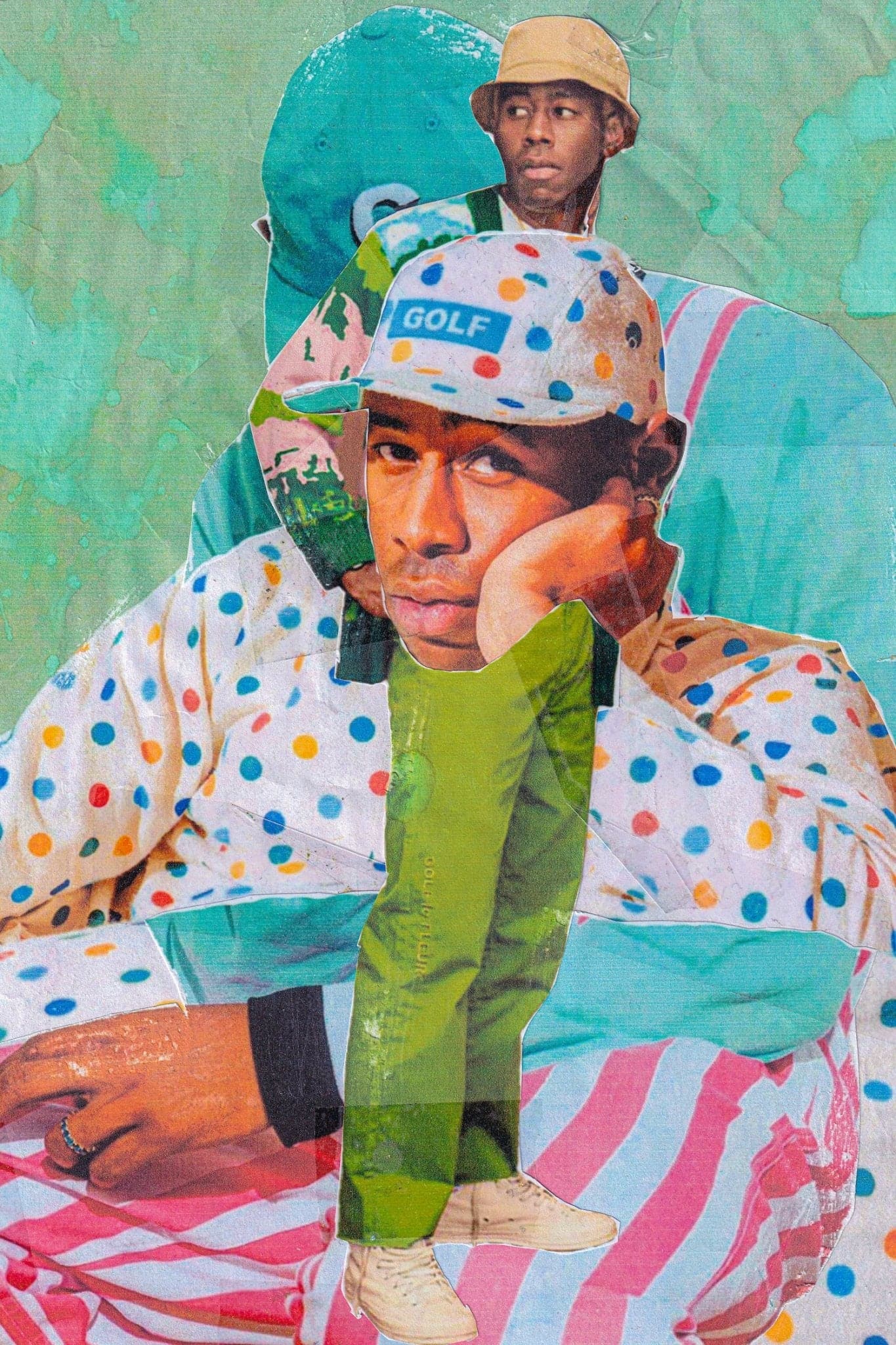 Tyler the Creator 'GOLF' Collage Poster - Posters Plug